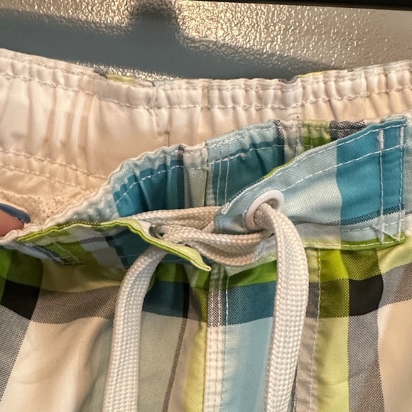 Stylish Plaid Men's Swim Trunks - Picture 6 of 8